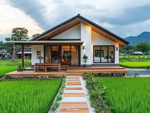 Thiết kế nhà cấp 4 đẹp, hiện đại