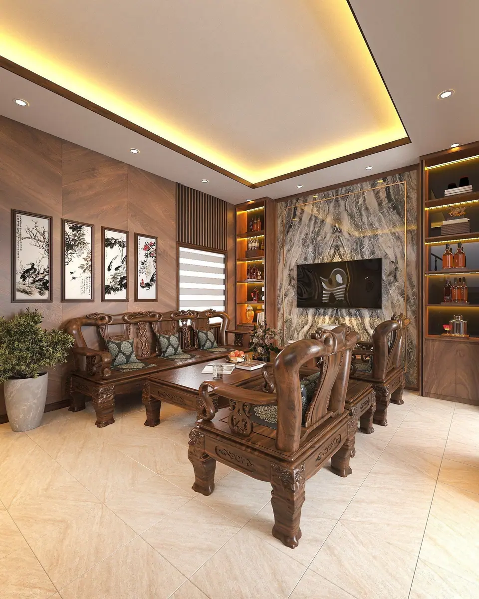 phòng khách nhà cấp 4