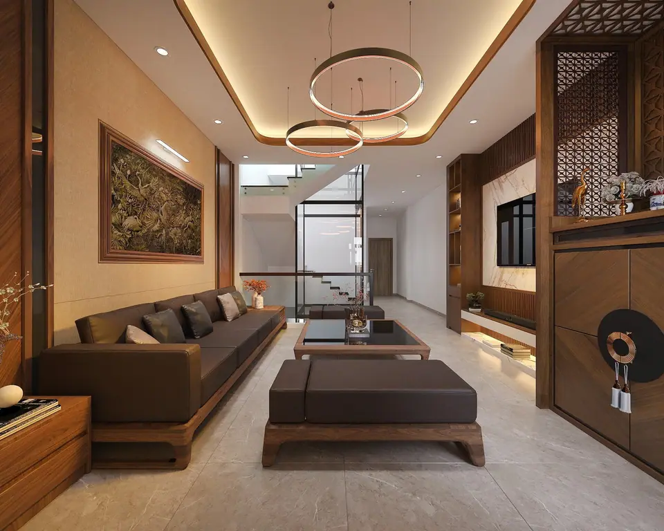 Phong cách thiết kế phòng khách hiện đại