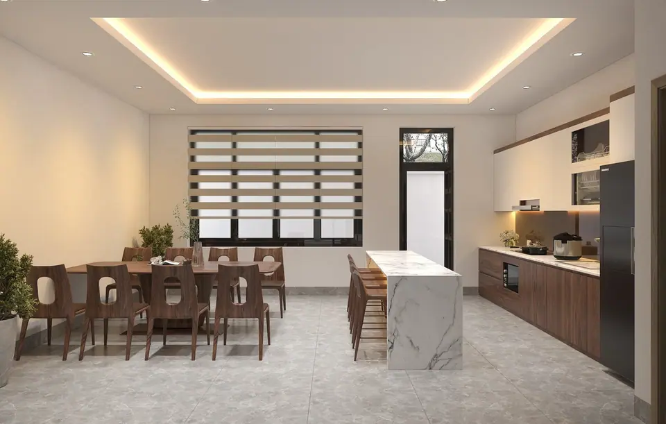 Các Mẫu Tủ Bếp Đẹp Thi Công Hoàn Thiện Tại Thái Bình