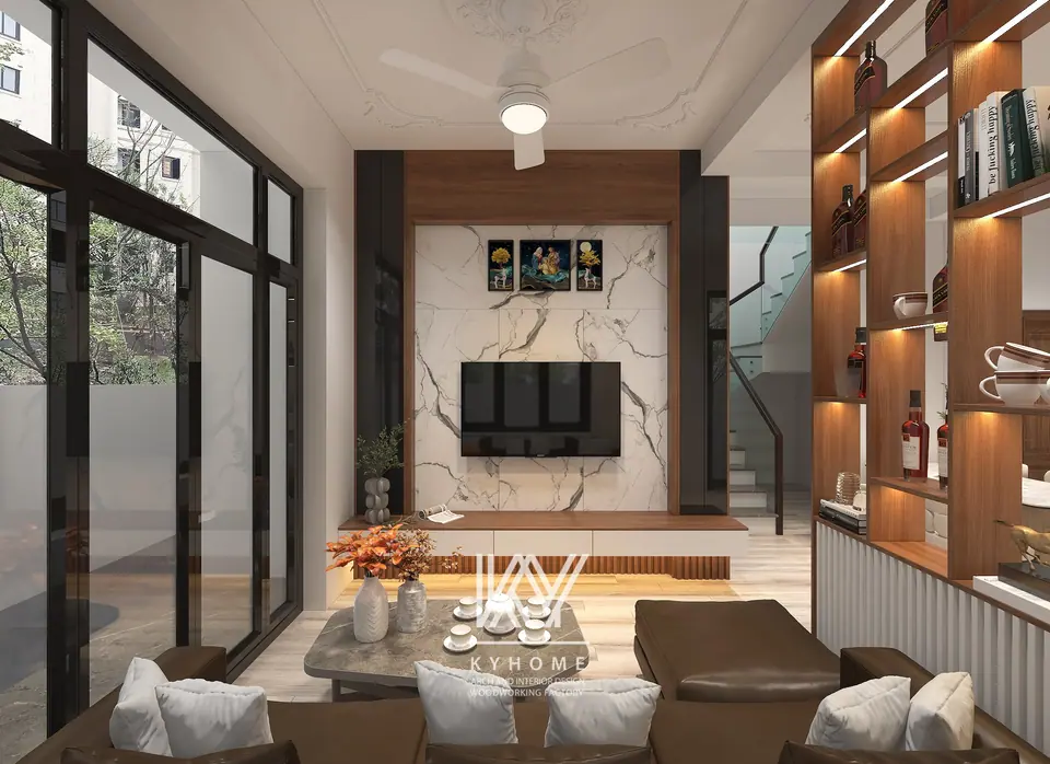 Mẫu Thiết Kế Nội Thất Phòng Khách Đẹp Hiện Đại