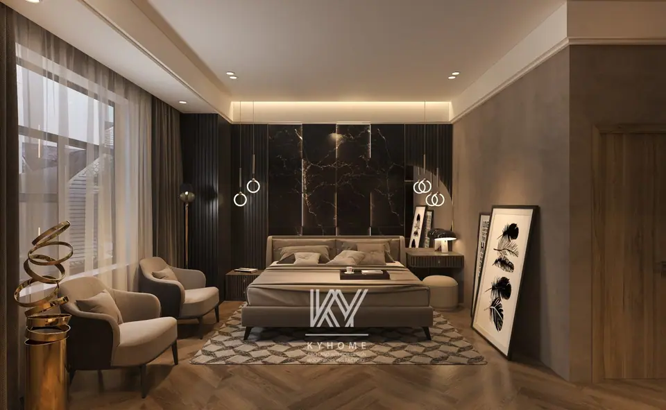 mẫu phòng ngủ vợ chồng sang trọng ấn tượng nhất 2024