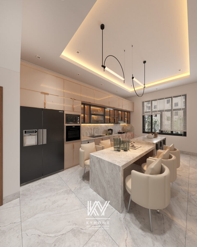 Màu Sắc Và Ánh Sáng trong phòng bếp