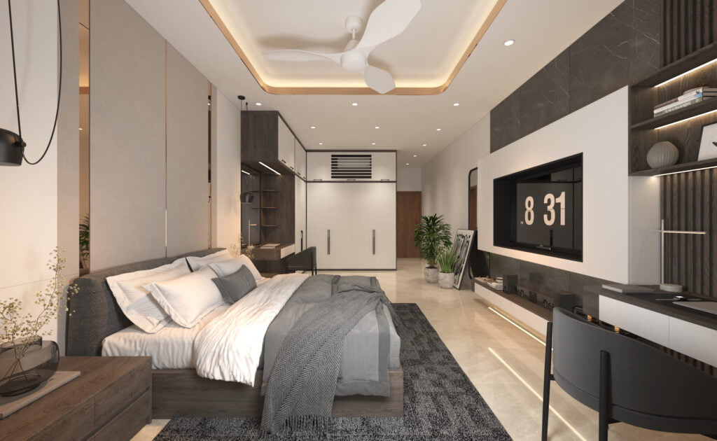 thiết kế nội thất 3d phòng ngủ