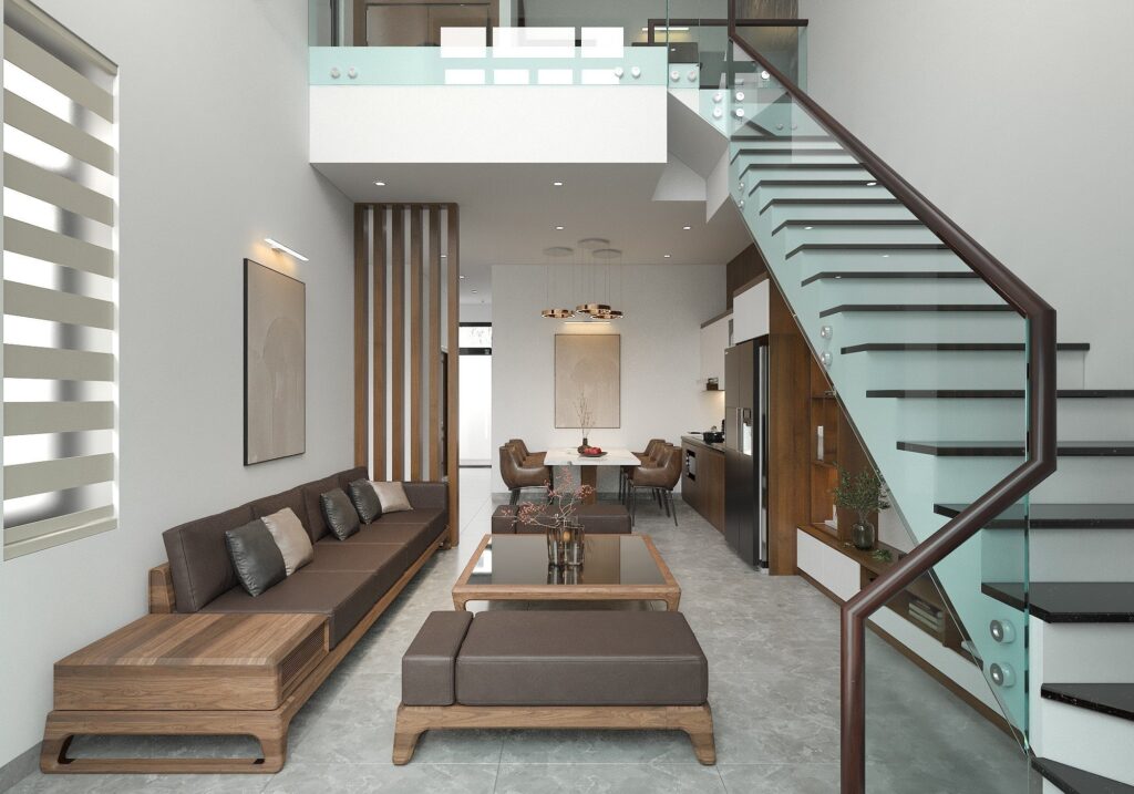 phong cách thiết kế phòng khách tối giản