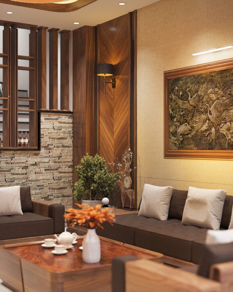 Phong cách thiết kế phòng khách hiện đại