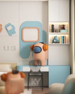 thiết kế phòng ngủ cho bé