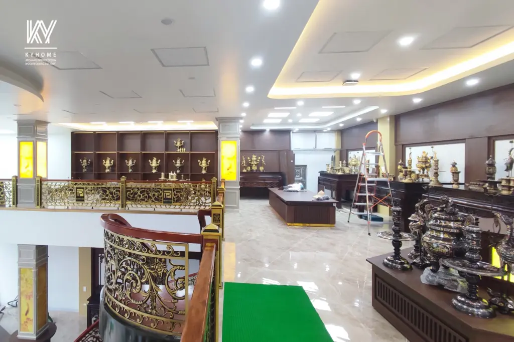 nội thất showroom đồ thờ tầng 2