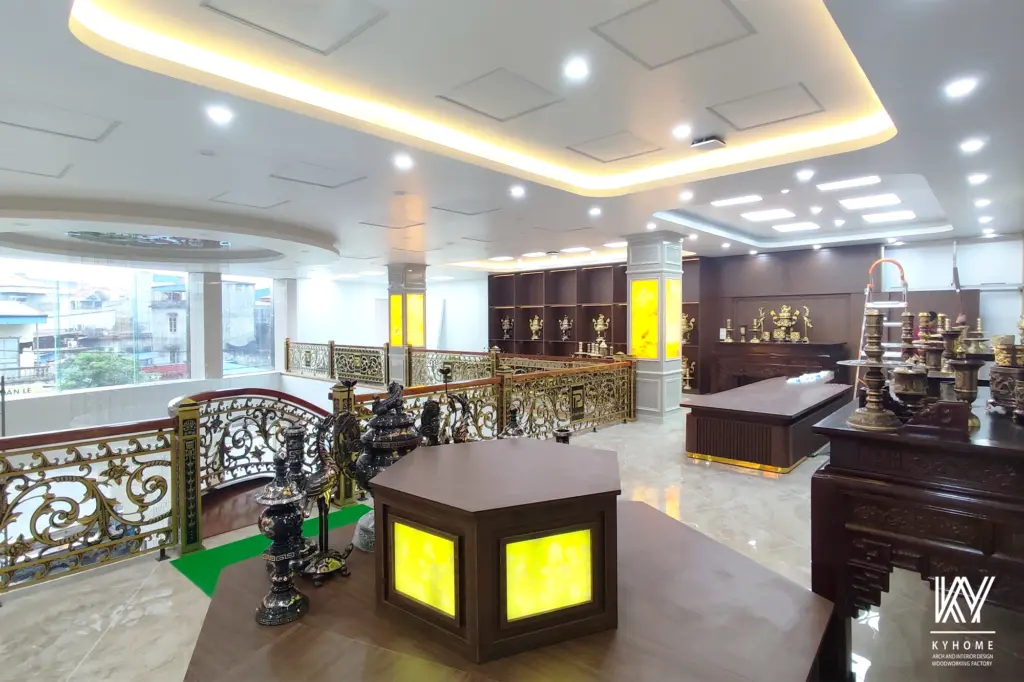 nội thất showroom đồ thờ tầng 2